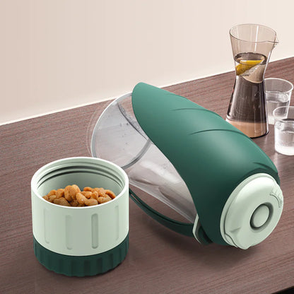 Botella de Agua y Comida portátil – Plegable y a Prueba de Fugas