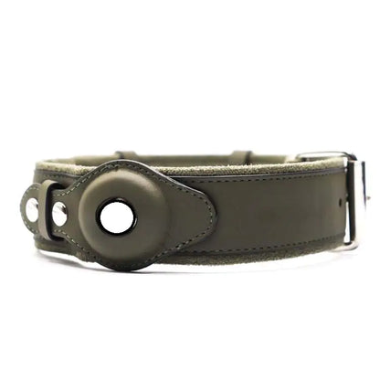Collar para Perro de Cuero con Localizador