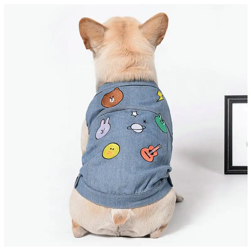 Chaleco Bordado Casual para Mascotas
