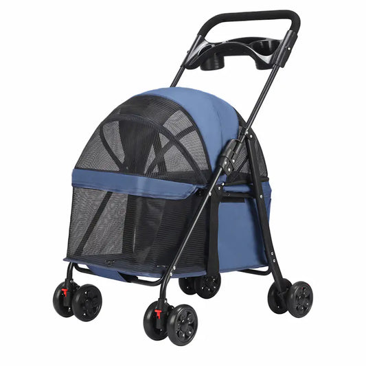 Carro para Perros Pequeños y Gatos - Ligera y Plegable