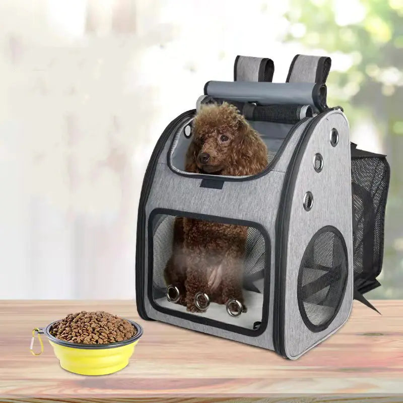 Mochila Plegable y Transpirable Portátil para Mascotas